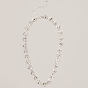 Phase Eight Silver Plated Stone Cluster Necklace